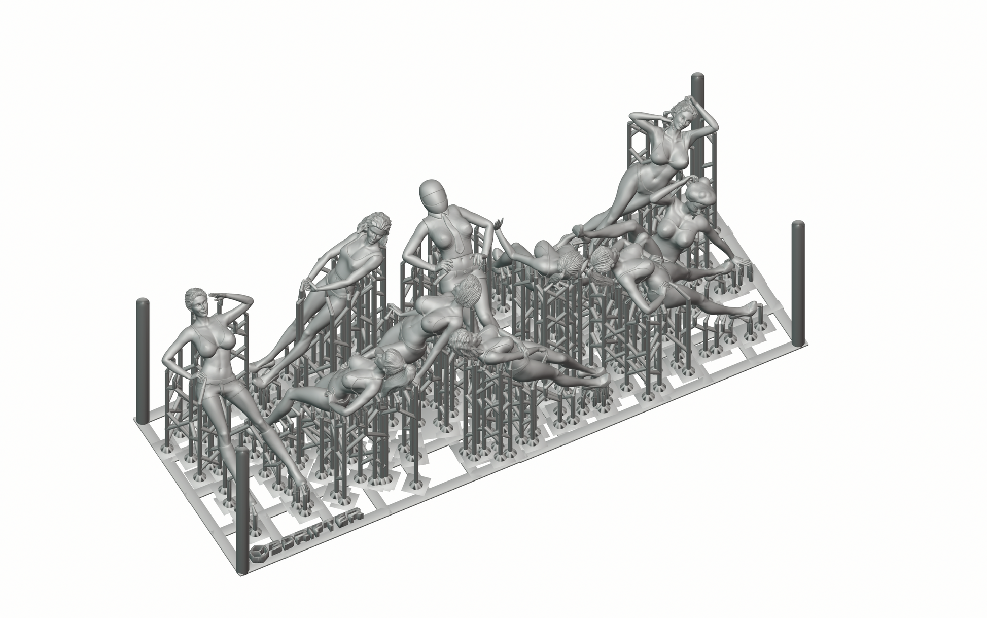 Produktfoto Diorama und Modellbau Miniatur Figur: Boxenluder Set, 10 Figuren