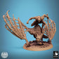 Photo de produit Tabletop 28mm Lord of the Print (LotP) 0 : Miniature Tabletop : Cavalier démon sur bête de vol, Seigneur gargouille avec masque de crâne et arme à perche, Cavalier monstre chasseur des enfers (24_11_D9)