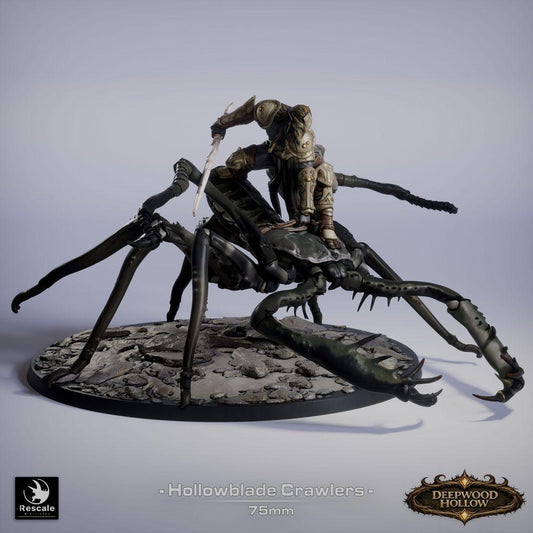 Photo du produit Tabletop 28mm Lord of the Print (LotP) 0: Tabletop Miniature : Cavalier scorpion / Cavalier insecte - assassin de cavalerie légère avec lame courbée (26_03_F4)