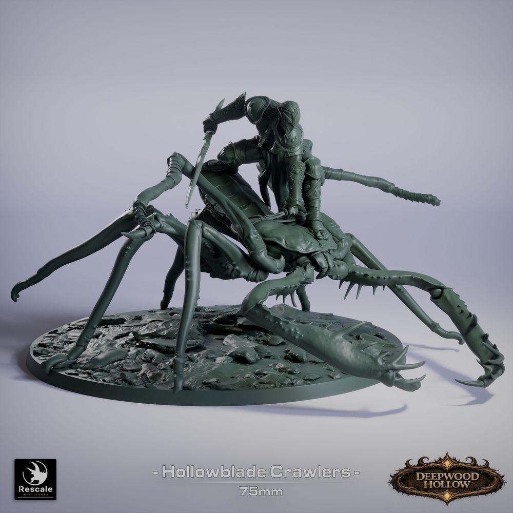 Photo du produit Tabletop 28mm Lord of the Print (LotP) 1: Tabletop Miniature : Cavalier scorpion / Cavalier insecte - assassin de cavalerie légère avec lame courbée (26_03_F4)