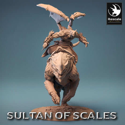 Cavalier Enfant de Dragon sur Lézard - Puissant Soldat du Désert - Guerrier Enfant de Dragon (E1)