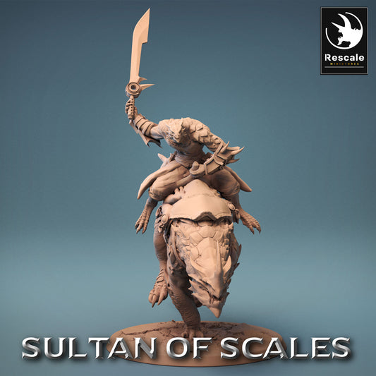 Cavalier Enfant de Dragon sur Lézard - Puissant Soldat du Désert - Guerrier Enfant de Dragon (E4)