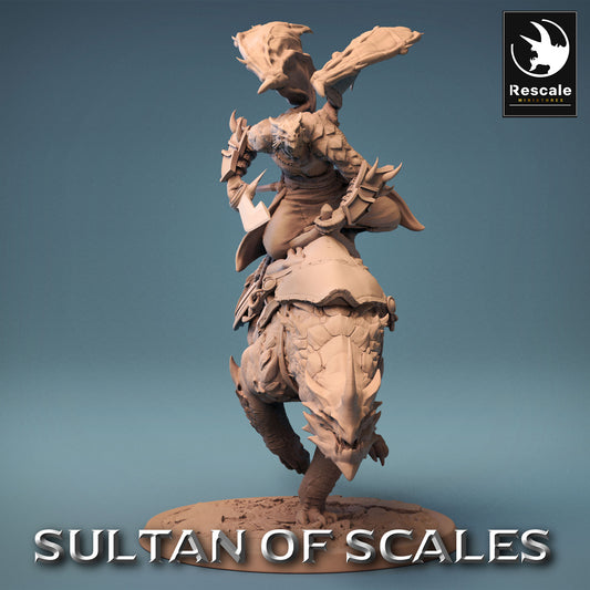 Cavalier Enfant de Dragon sur Lézard - Puissant Soldat du Désert - Guerrier Enfant de Dragon (E2)