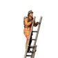 Diorama Modellbau Produktfoto 0: Feuerwehrmann Amerikanisch - Klettert Leiter hoch (Ref. Nr. 307)