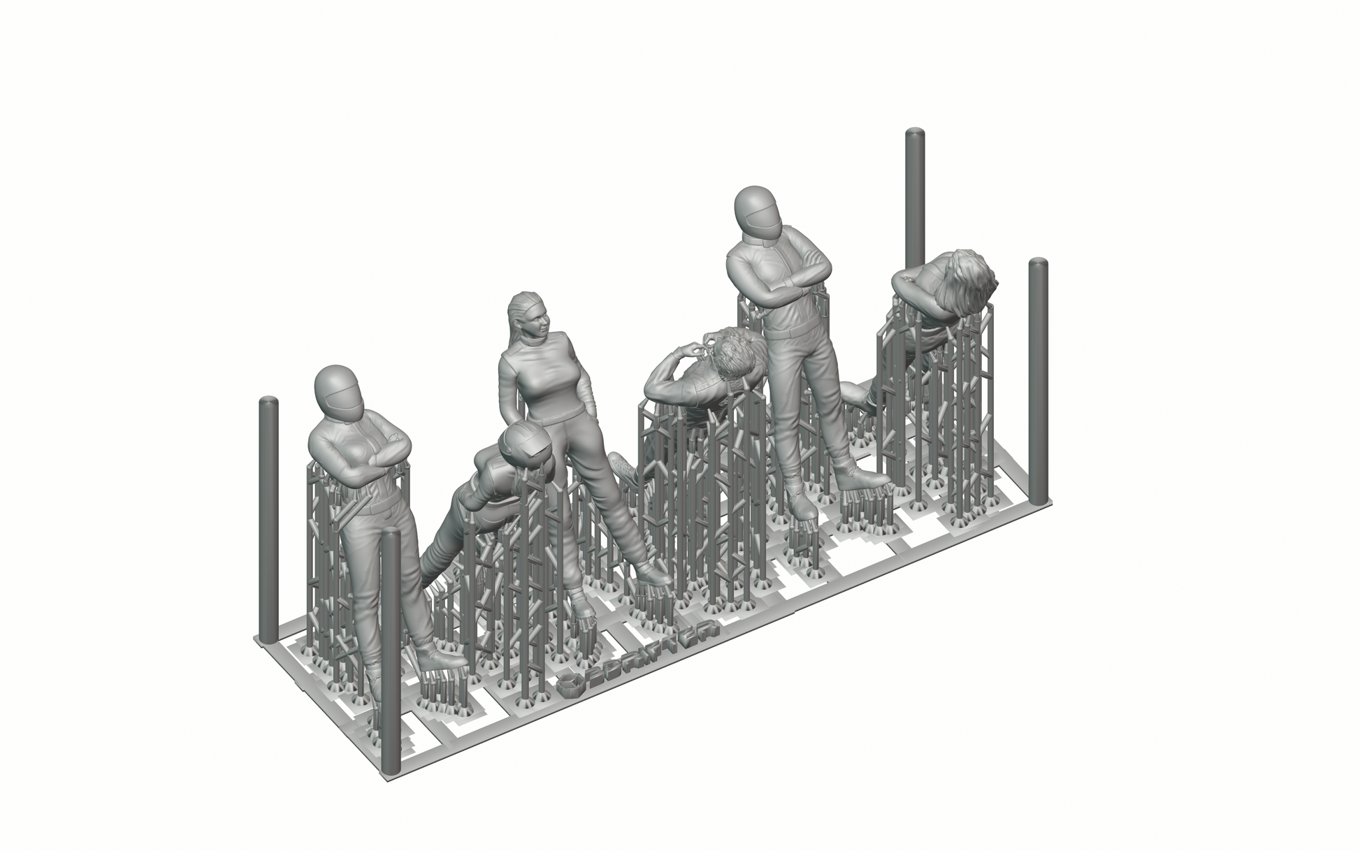 Photo du produit Diorama et modélisme Figurine miniature : Ensemble de conducteurs, 6 figurines