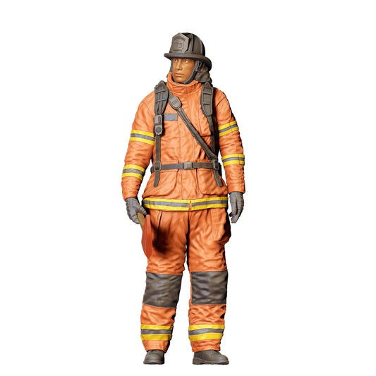 Diorama Modellbau Produktfoto 0: Feuerwehrmann Amerikanisch - Mit Axt  (Ref. Nr. 308)