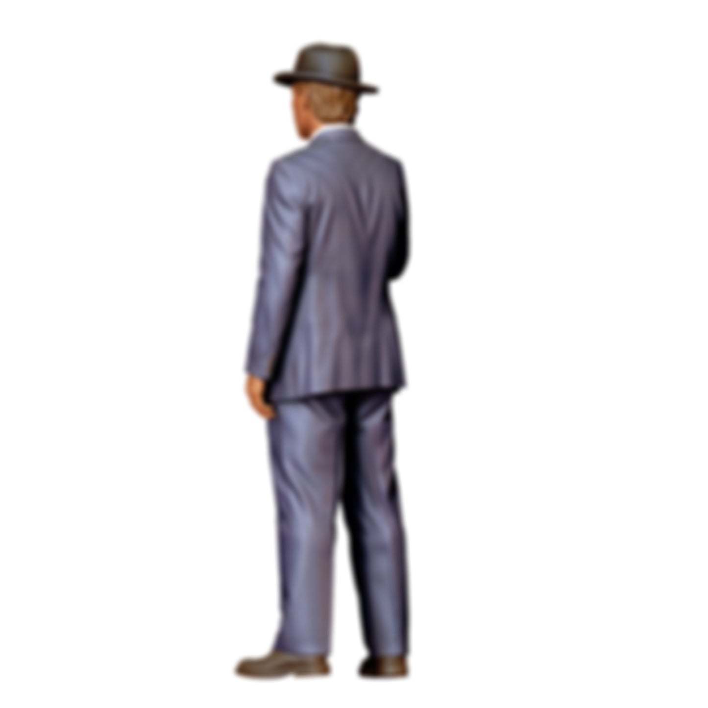 3DP Miniatures 2: Stehende Figur: Mann im Anzug mit Hut in der Hand (Ref. Nr. 516)
