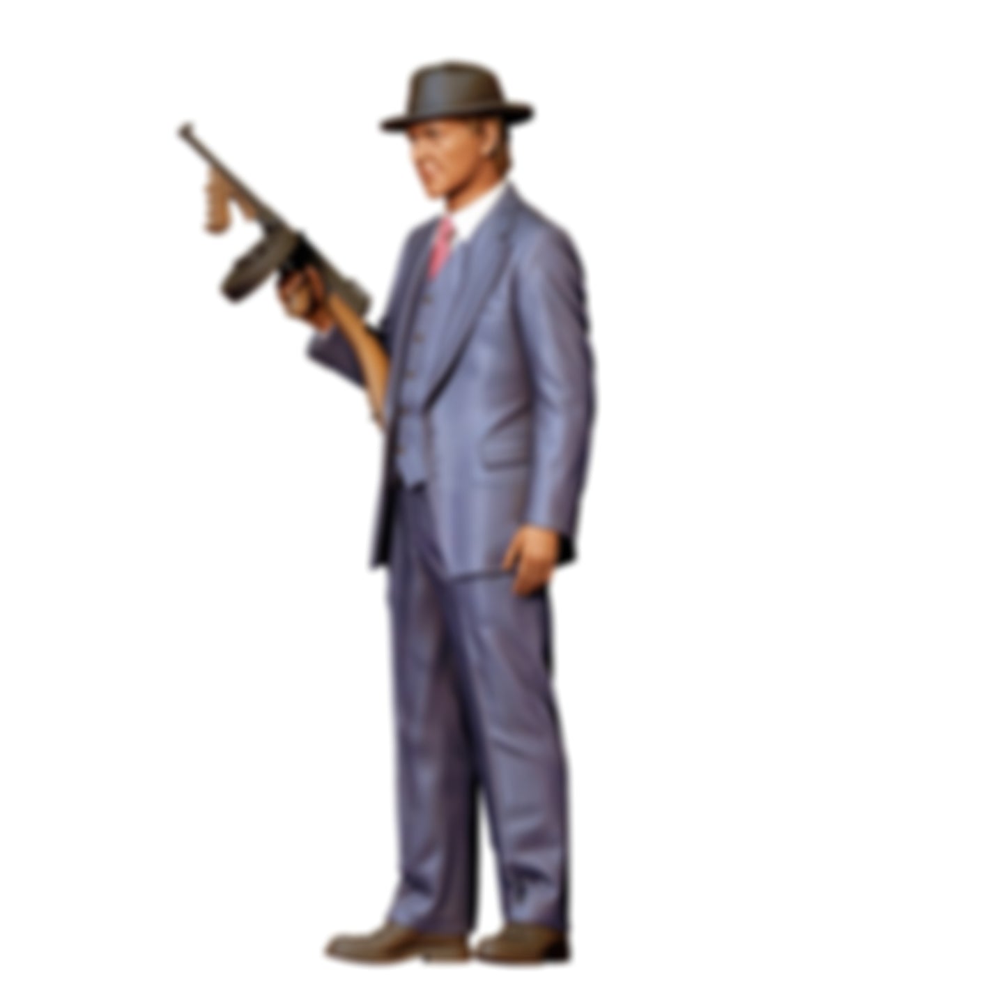 3DP Miniatures 3: Stehende Figur: Mann im Anzug mit Hut in der Hand (Ref. Nr. 516)