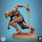 Photo de produit Tabletop 28mm Lord of the Print (LotP) 1 : Miniature Tabletop : Ghoul Ravager, porteur de lance mort-vivant en charge, berserker avec masque en os (24_11_C11)