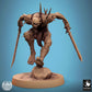 Photo de produit Tabletop 28mm Lord of the Print (LotP) 0 : Miniature Tabletop : Golem Démoniaque Ravageur, Atterrissage Mortel en Saut, Guerrier Crâne avec Lames Osseuses, Élite Monstrueuse de Combat de Près (24_11_C13)