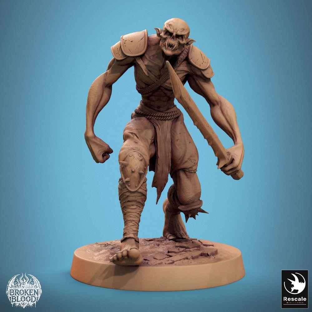 Photo du produit Tabletop 28mm Lord of the Print (LotP) 0 : C33 goule ravageur marche merveille (24_11_C33)