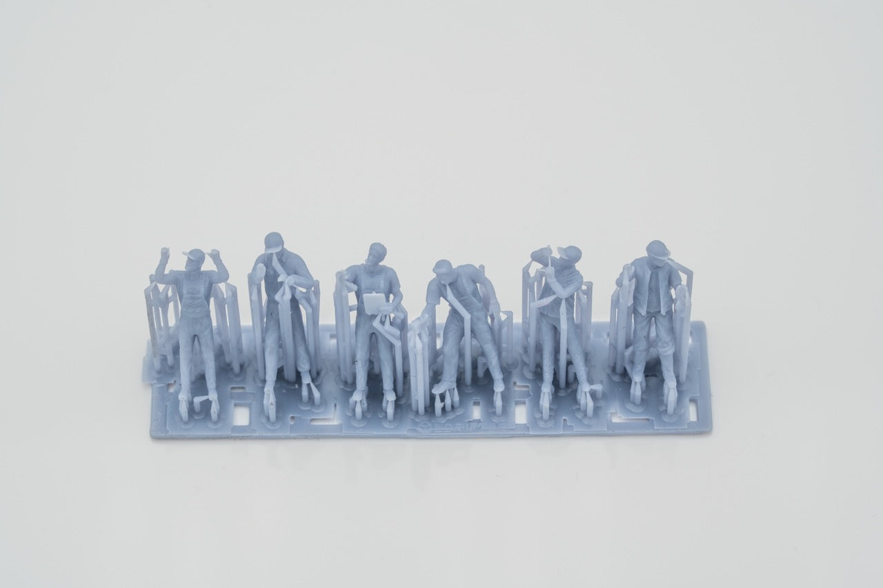 Produktfoto Figur H0, 1:72 - 0: Schrauber/ Mechaniker Figuren Set  (6 Figuren):
