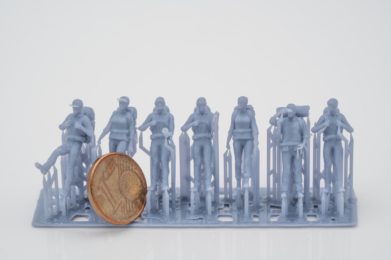 Produktfoto Figur H0, 1:72 - 0: Wanderer Figuren Set
