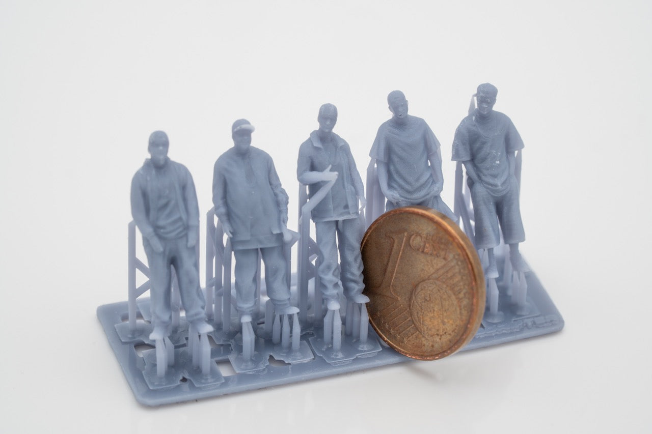 Photo du produit Figurine H0, 1:72 - 0: Ensemble de figurines HipHop Homies