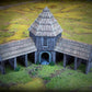 Produktfoto Tabletop 28mm Geländeteile, Häuser, Dekoration und Bits von Creation Conquest (CC)  0: Stallungen - Kingdom Of Saxonia - Mittelalterliches Dorf der Pferdeherren