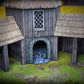 Produktfoto Tabletop 28mm Geländeteile, Häuser, Dekoration und Bits von Creation Conquest (CC)  0: Stallungen - Kingdom Of Saxonia - Mittelalterliches Dorf der Pferdeherren