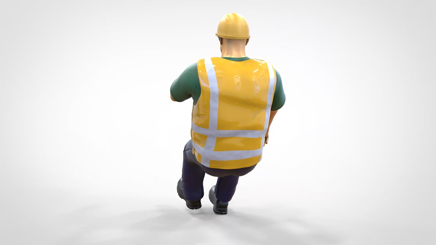 Photo du produit 0 : Conducteur de chantier - Avec casque et lunettes de soleil - Dans le véhicule