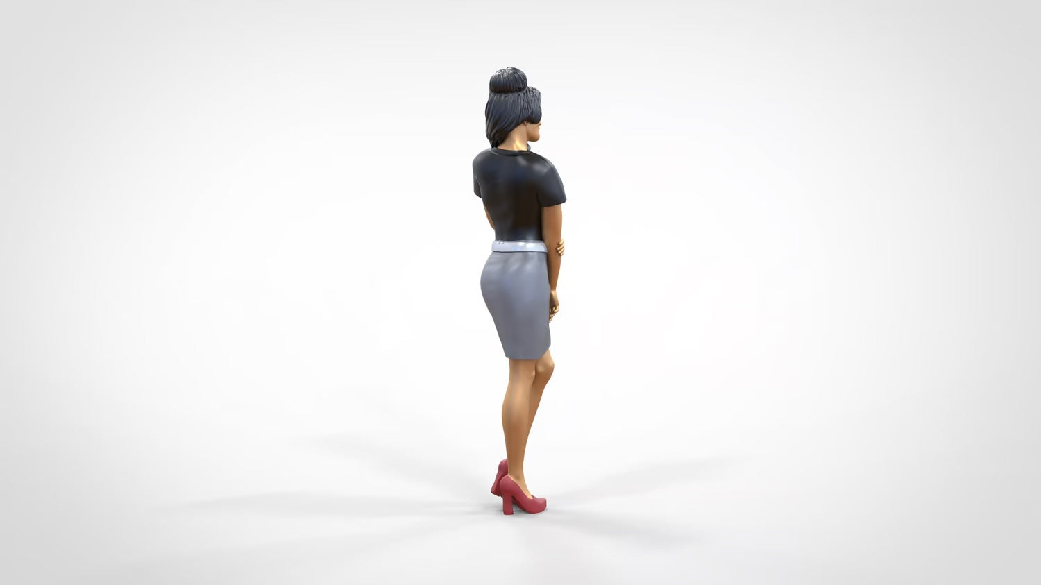 Photo du produit 0 : Femme en jupe et blouse