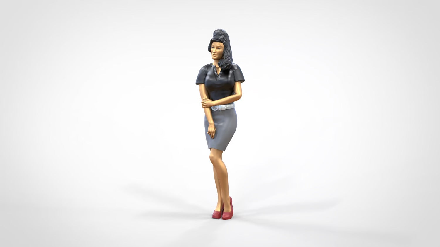 Photo du produit 0 : Femme en jupe et blouse