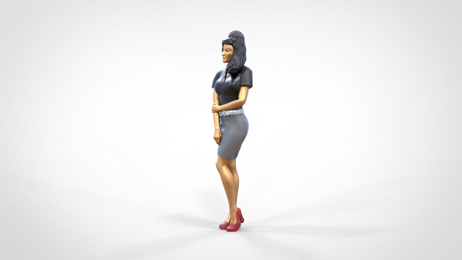Photo du produit 0 : Femme en jupe et blouse