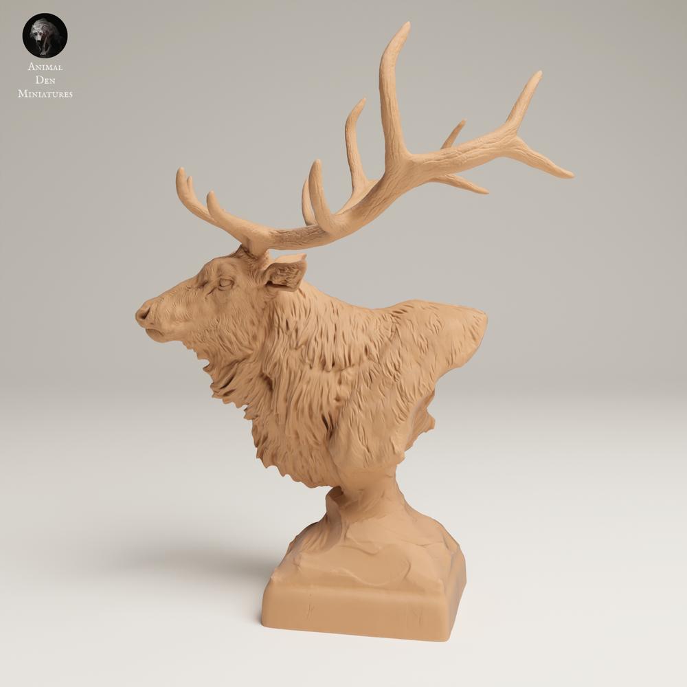 Photo produit figurine animale Animal Den Miniatures 0 : animal sauvage : Wapiti - buste (25_06_15)