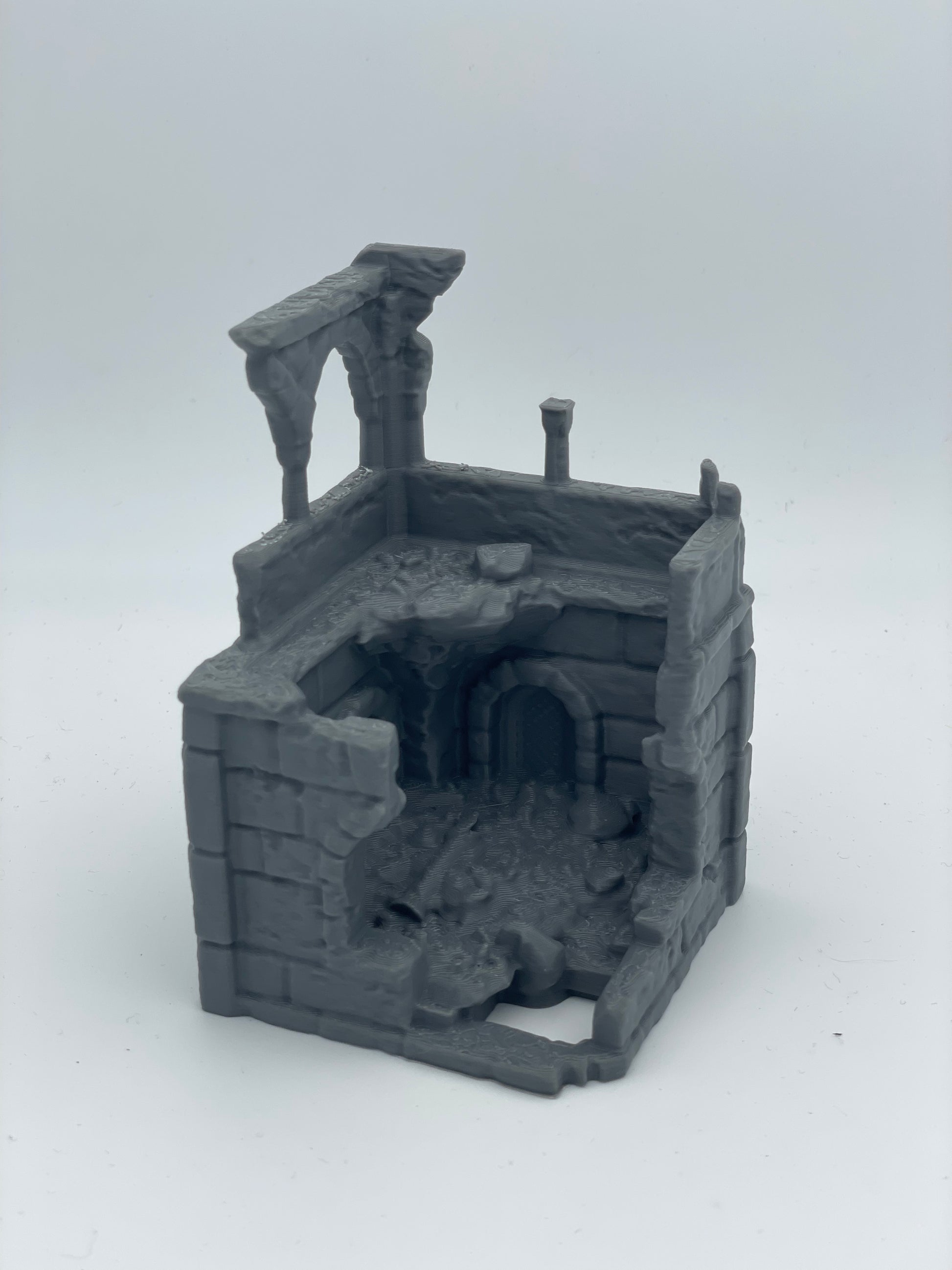 Produktfoto Tabletop 28mm The Printing Goes Ever On (TPGEO)  0: Ruine mittelalterlicher Turm - Überreste militärisches Gebäude - Zerstörter Außenposten