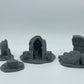 Photo du produit Tabletop 28mm The Printing Goes Ever On (TPGEO) 0 : Ruines A-D - Débris d'une ville médiévale - Restes d'un mur, gravats et tas de pierres
