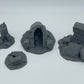 Photo du produit Tabletop 28mm The Printing Goes Ever On (TPGEO) 0 : Ruines A-D - Débris d'une ville médiévale - Restes d'un mur, gravats et tas de pierres