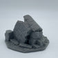 Photo du produit Tabletop 28mm The Printing Goes Ever On (TPGEO) 0 : Ruines A-D - Débris d'une ville médiévale - Restes d'un mur, gravats et tas de pierres