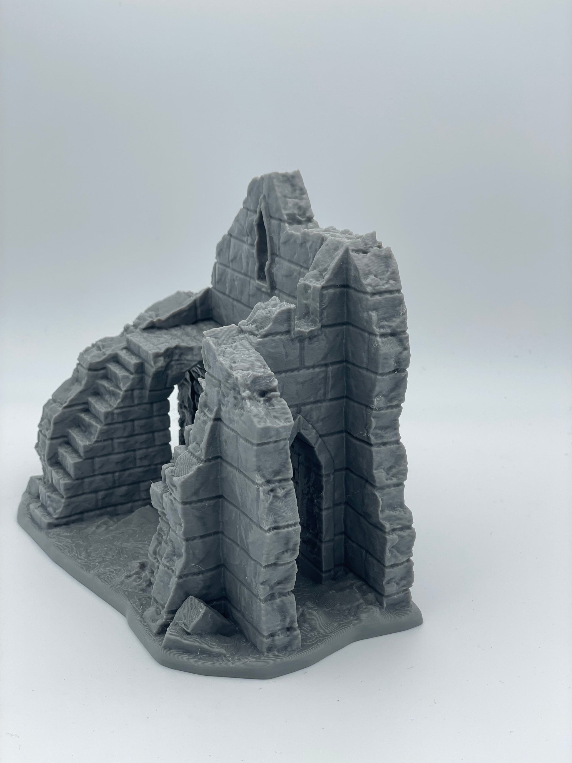 Photo produit Tabletop 28mm The Printing Goes Ever On (TPGEO) 0 : Ruine E - Débris d'une ville médiévale - Maison détruite