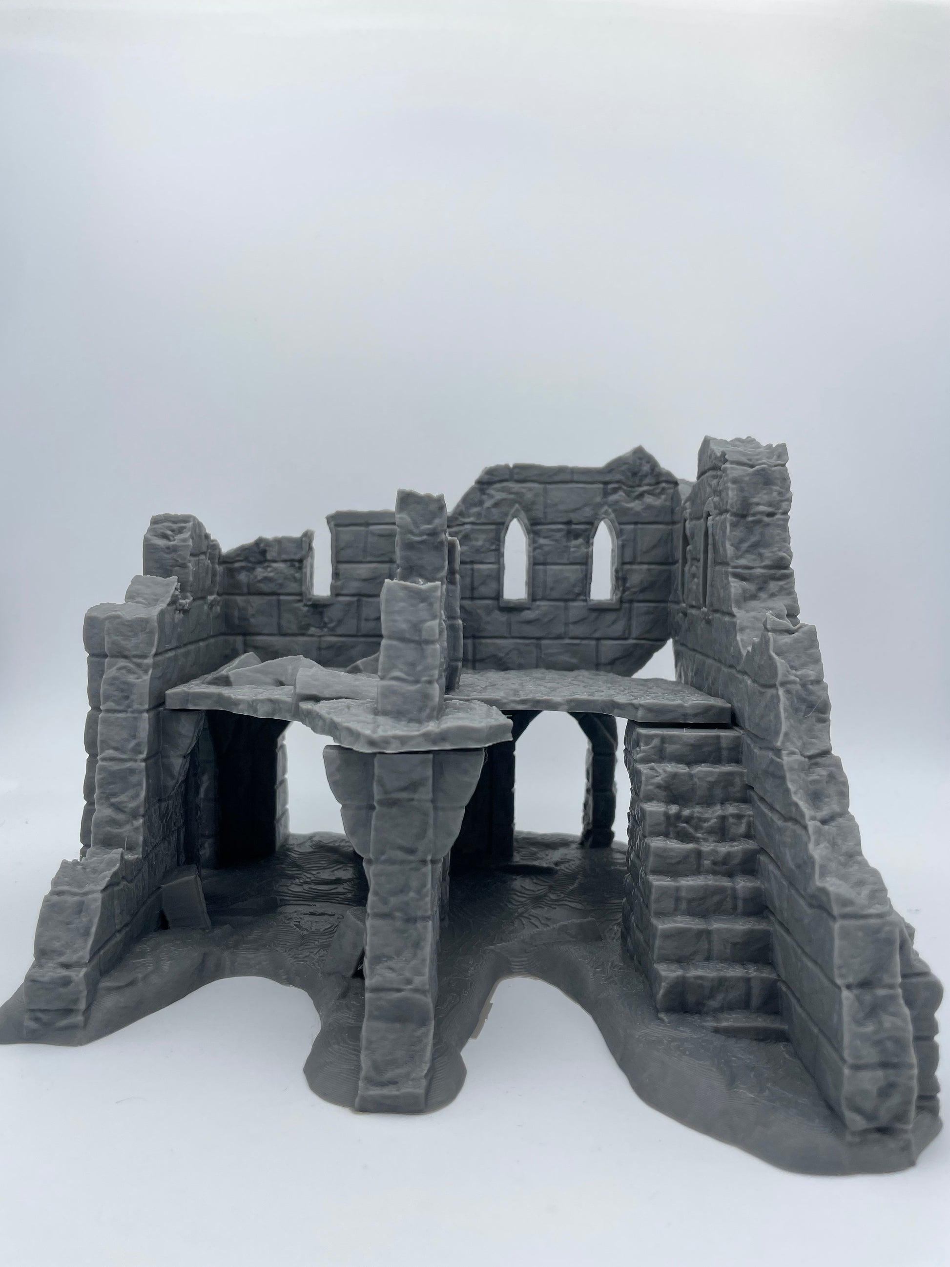 Photo produit Tabletop 28mm The Printing Goes Ever On (TPGEO) 0 : Ruine E - Débris d'une ville médiévale - Maison détruite