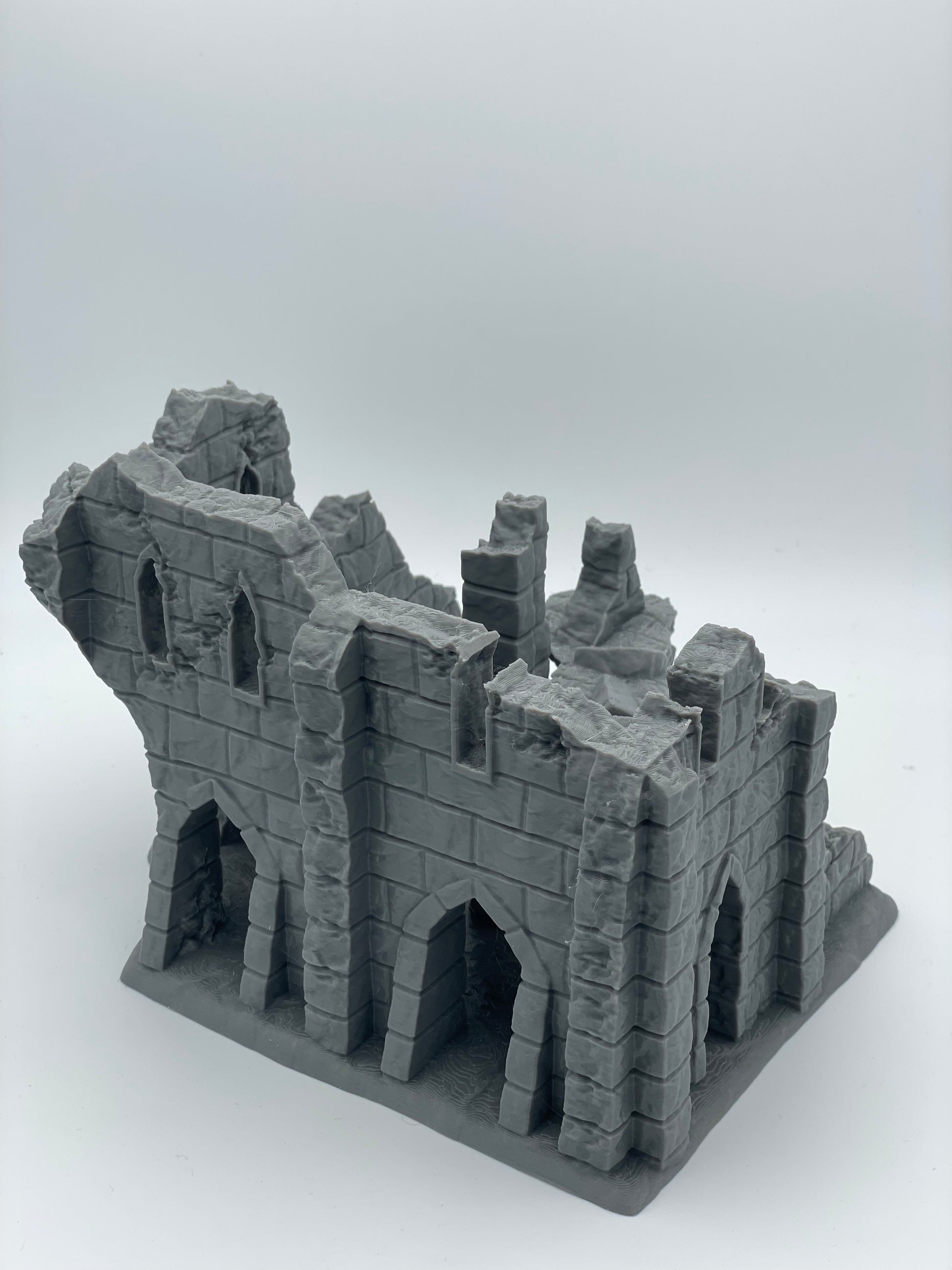 Photo produit Tabletop 28mm The Printing Goes Ever On (TPGEO) 0 : Ruine E - Débris d'une ville médiévale - Maison détruite