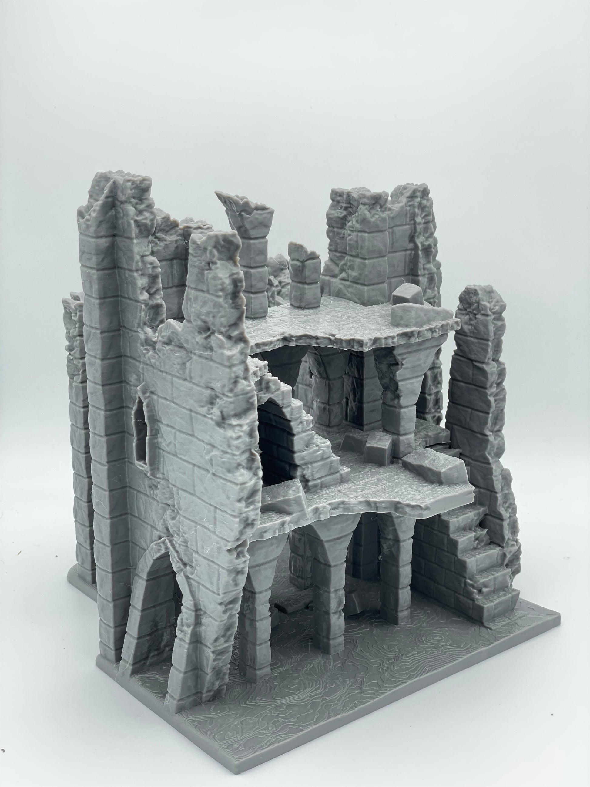Photo produit Tabletop 28mm The Printing Goes Ever On (TPGEO) 0 : Ruine E - Débris d'une ville médiévale - Maison détruite