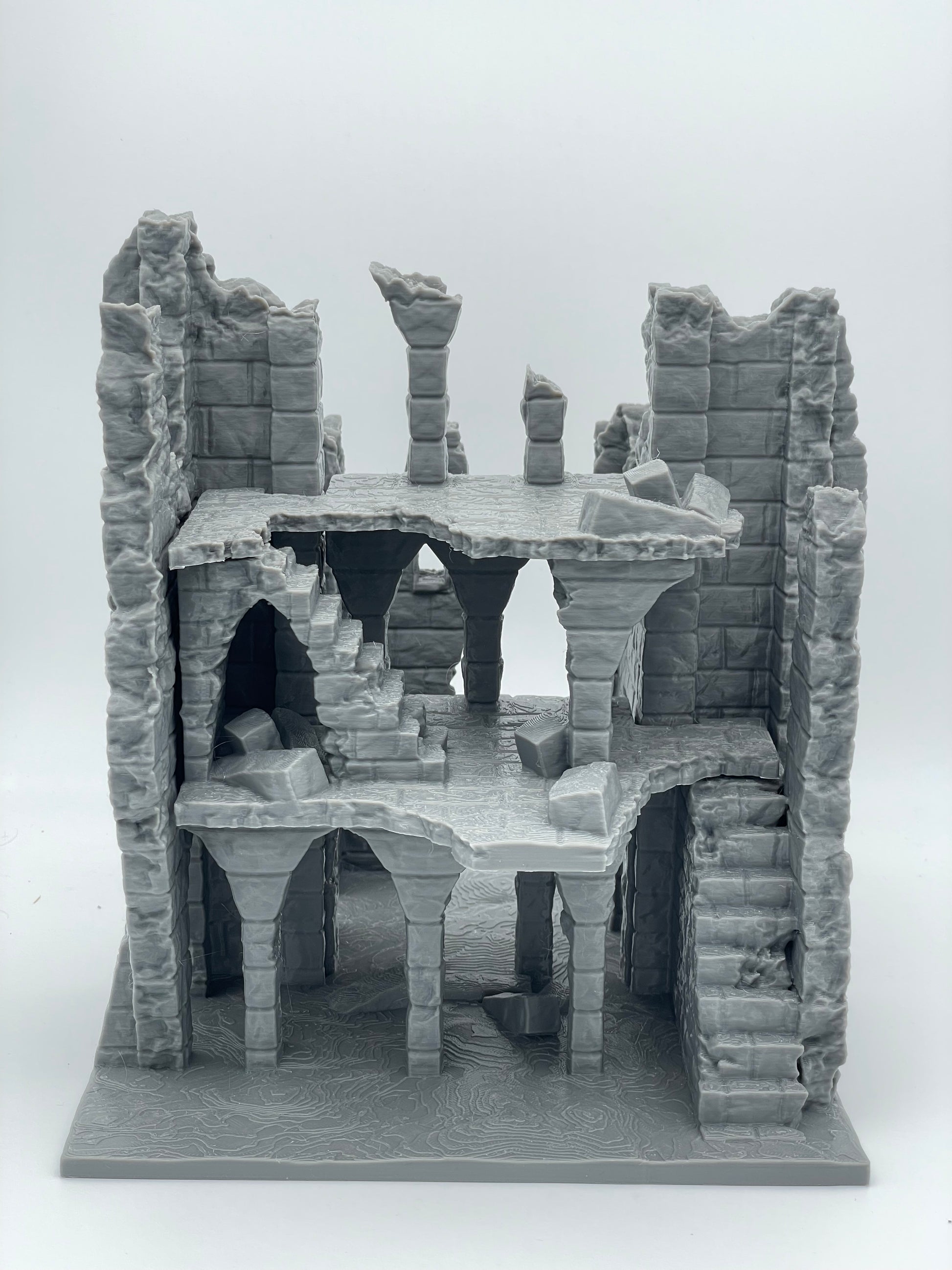 Photo produit Tabletop 28mm The Printing Goes Ever On (TPGEO) 0 : Ruine E - Débris d'une ville médiévale - Maison détruite