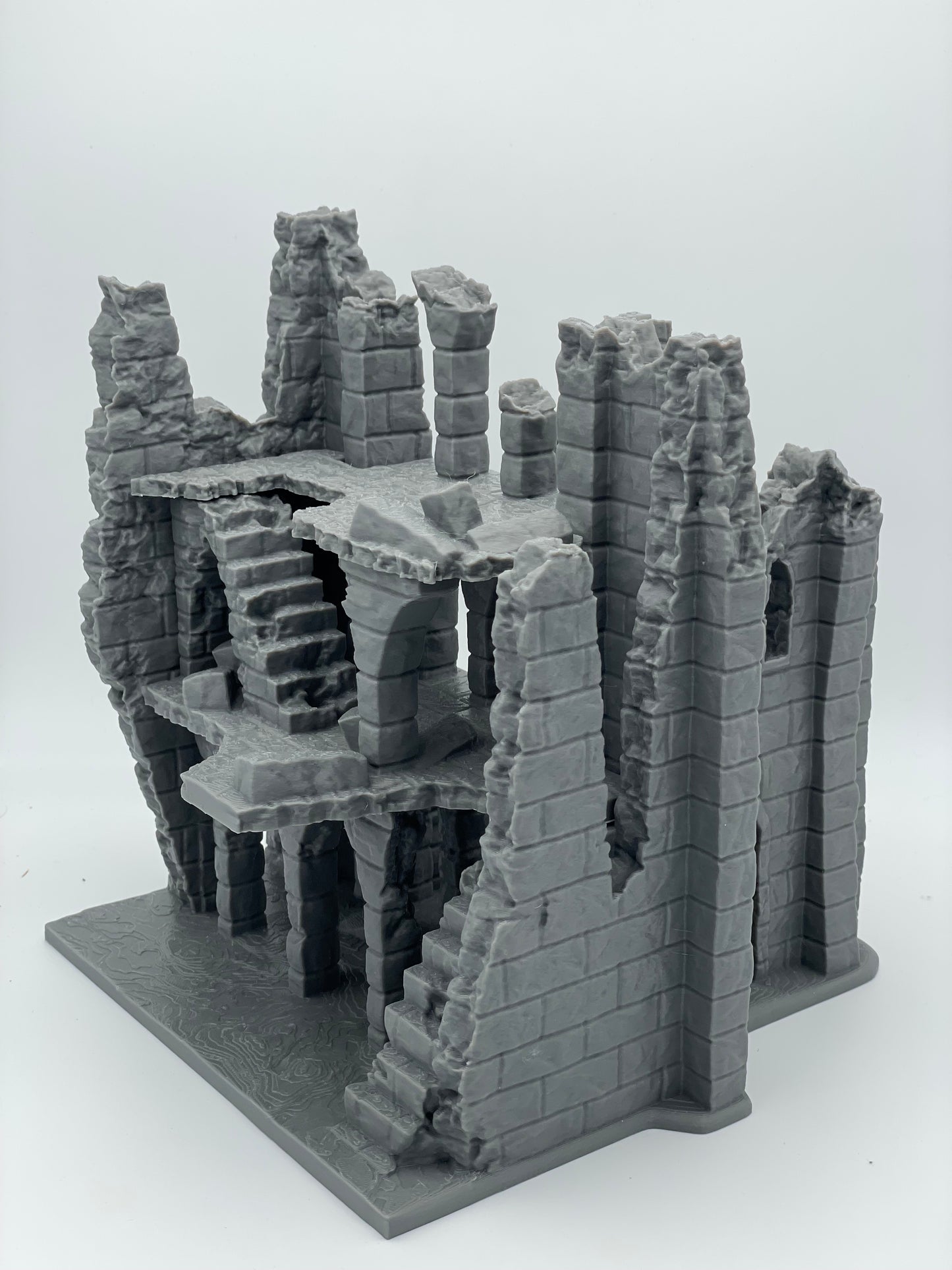 Photo produit Tabletop 28mm The Printing Goes Ever On (TPGEO) 0 : Ruine E - Débris d'une ville médiévale - Maison détruite