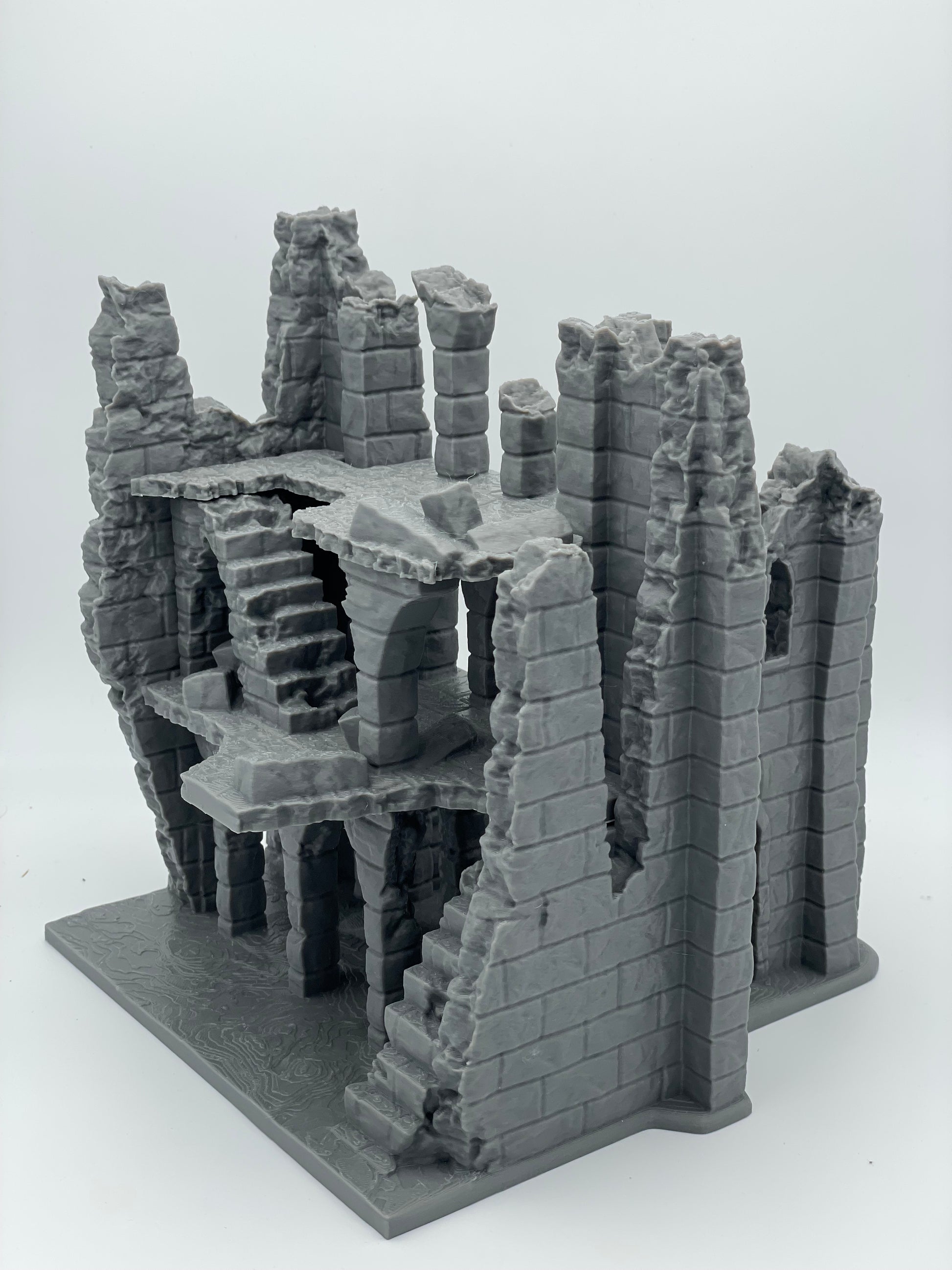 Photo produit Tabletop 28mm The Printing Goes Ever On (TPGEO) 0 : Ruine E - Débris d'une ville médiévale - Maison détruite