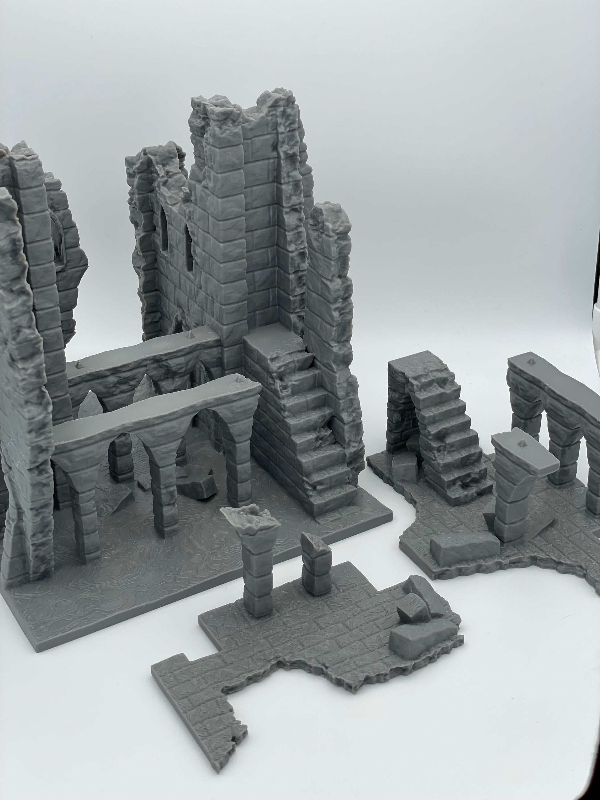 Photo produit Tabletop 28mm The Printing Goes Ever On (TPGEO) 0 : Ruine E - Débris d'une ville médiévale - Maison détruite