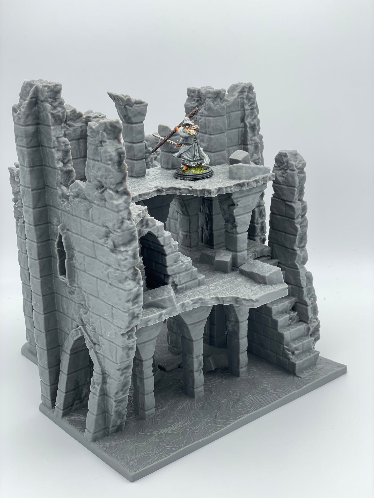 Photo produit Tabletop 28mm The Printing Goes Ever On (TPGEO) 0 : Ruine E - Débris d'une ville médiévale - Maison détruite
