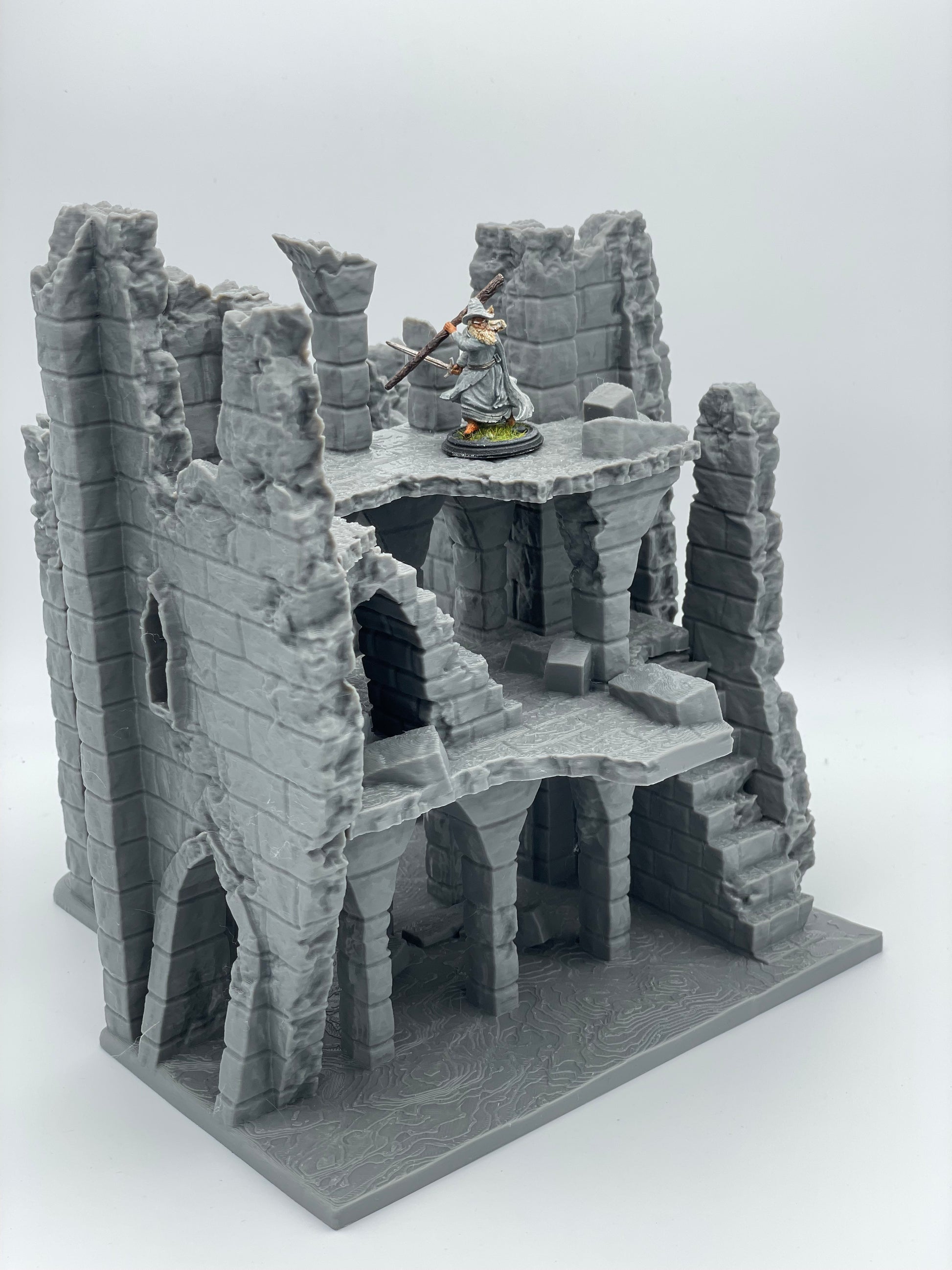 Photo produit Tabletop 28mm The Printing Goes Ever On (TPGEO) 0 : Ruine E - Débris d'une ville médiévale - Maison détruite