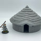 Photo produit Tabletop 28mm The Printing Goes Ever On (TPGEO) 0 : Hutte des autochtones B - Habitation primitive avec toit de chaume - Maison des indigènes