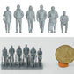 Diorama modélisme photo de produit 1 : Ensemble de figurines passants 2 - 6 figurines (h0_29)