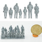 Diorama modélisme photo de produit 1 : Ensemble de figurines passants 3 - 7 figurines (h0_30)