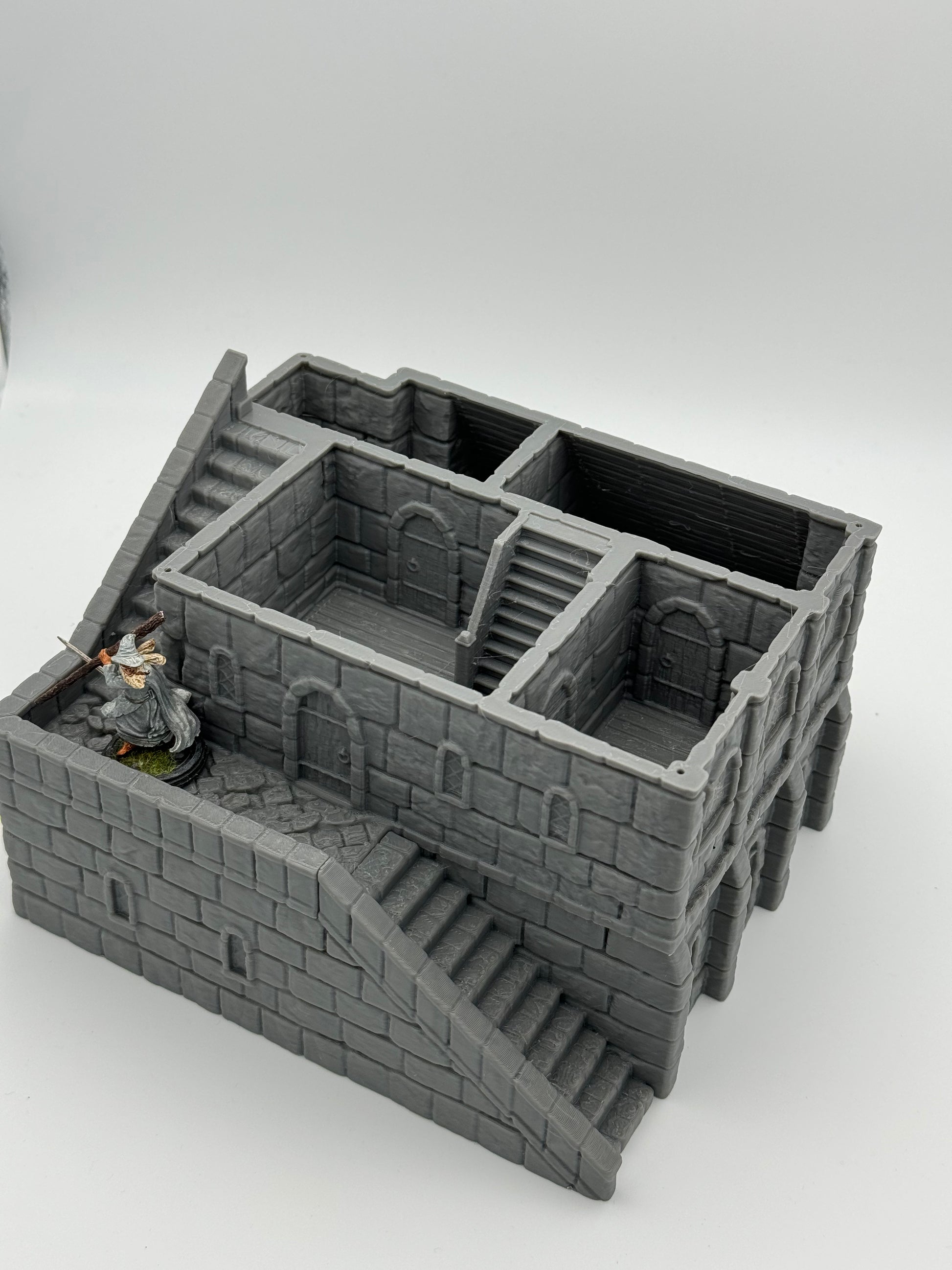 Photo de produit Tabletop 28mm The Printing Goes Ever On (TPGEO) 0 : Place commerciale Ivory City - Bâtiment Royaume de Gonthan - Hall d'échange Terrain Tabletop