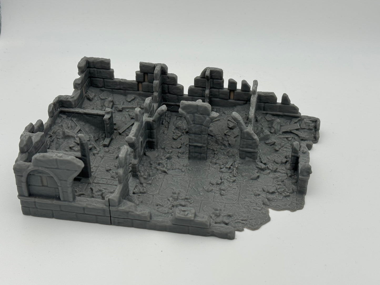Photo de produit Tabletop 28mm The Printing Goes Ever On (TPGEO) 0 : Ruines d'écuries Ivory City - Bâtiment du royaume de Gonthan - Terrain de Table Ruines d'écuries