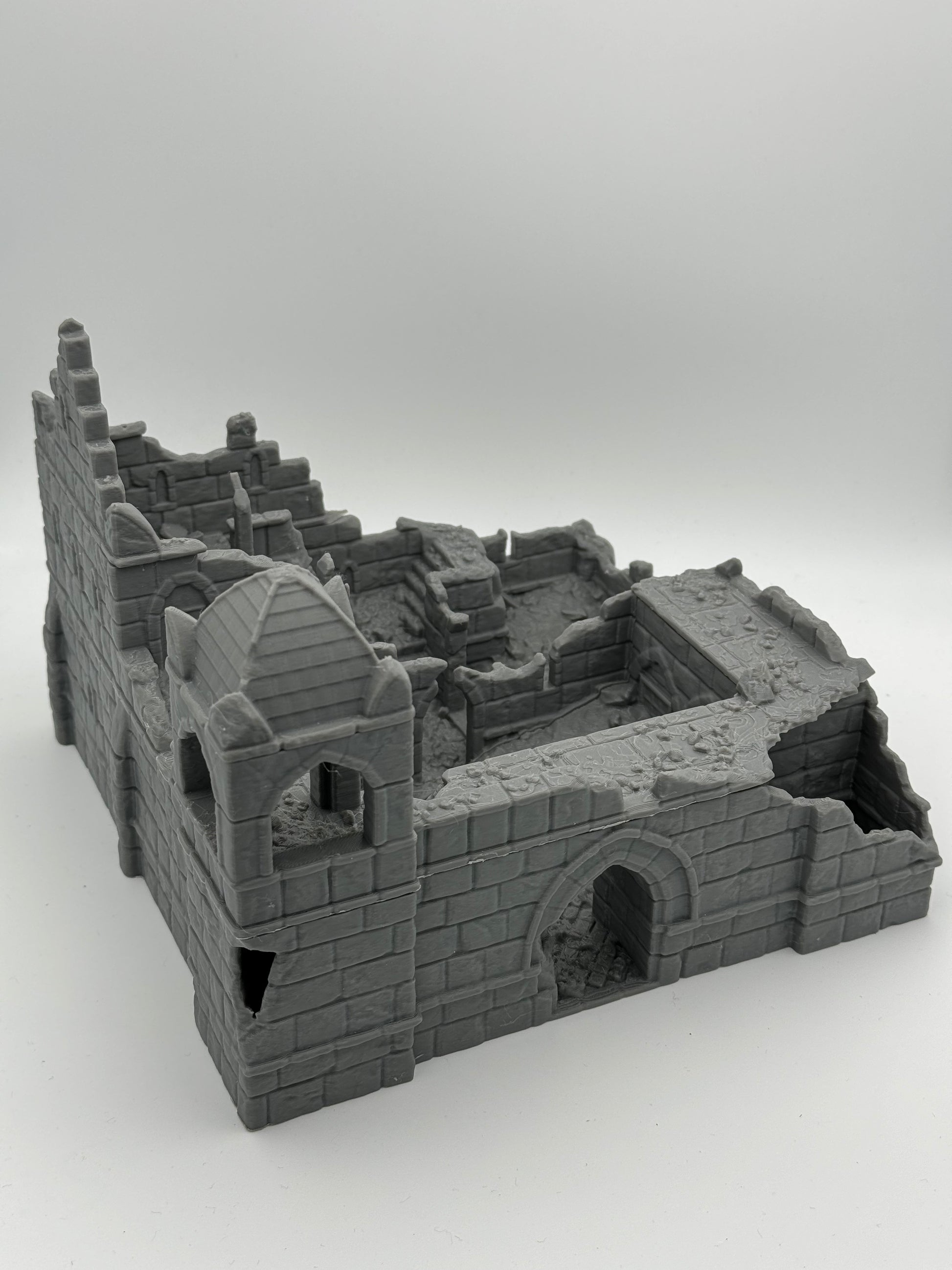 Photo du produit Tabletop 28mm The Printing Goes Ever On (TPGEO) 0 : Ruines de la caserne Ivory City - Bâtiment du royaume de Gonthan - Terrain de table Ruines de caserne