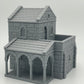 Photo du produit Tabletop 28mm The Printing Goes Ever On (TPGEO) 0 : Maison médiévale A - Bâtiment en pierre du royaume humain de Gonthan - Terrain praticable