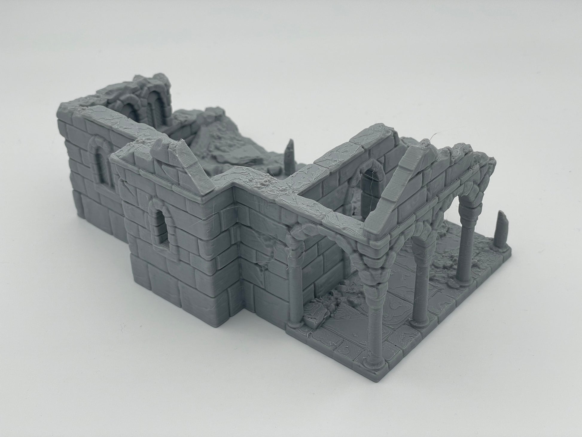 Photo du produit Tabletop 28mm The Printing Goes Ever On (TPGEO) 0 : Ruine maison médiévale A1 - Restes du bâtiment du royaume humain Gonthan