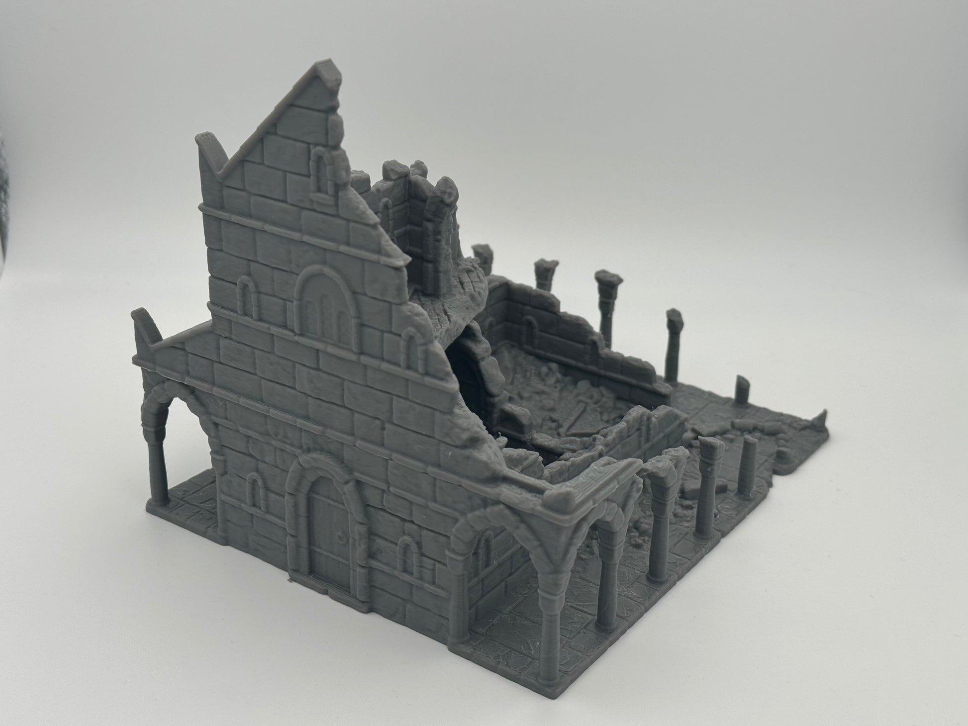 Produktfoto Tabletop 28mm The Printing Goes Ever On (TPGEO)  0: Haus A Ruinen Ivory City - Gebäude Königreich Gonthan -  Tabletop Terrain