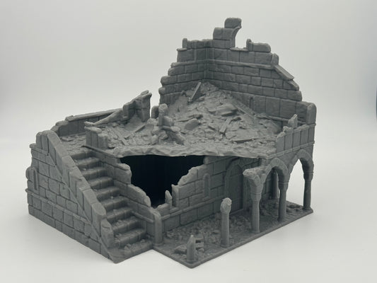 Produktfoto Tabletop 28mm The Printing Goes Ever On (TPGEO)  0: Haus B Ruinen Ivory City - Gebäude Königreich Gonthan -  Tabletop Terrain