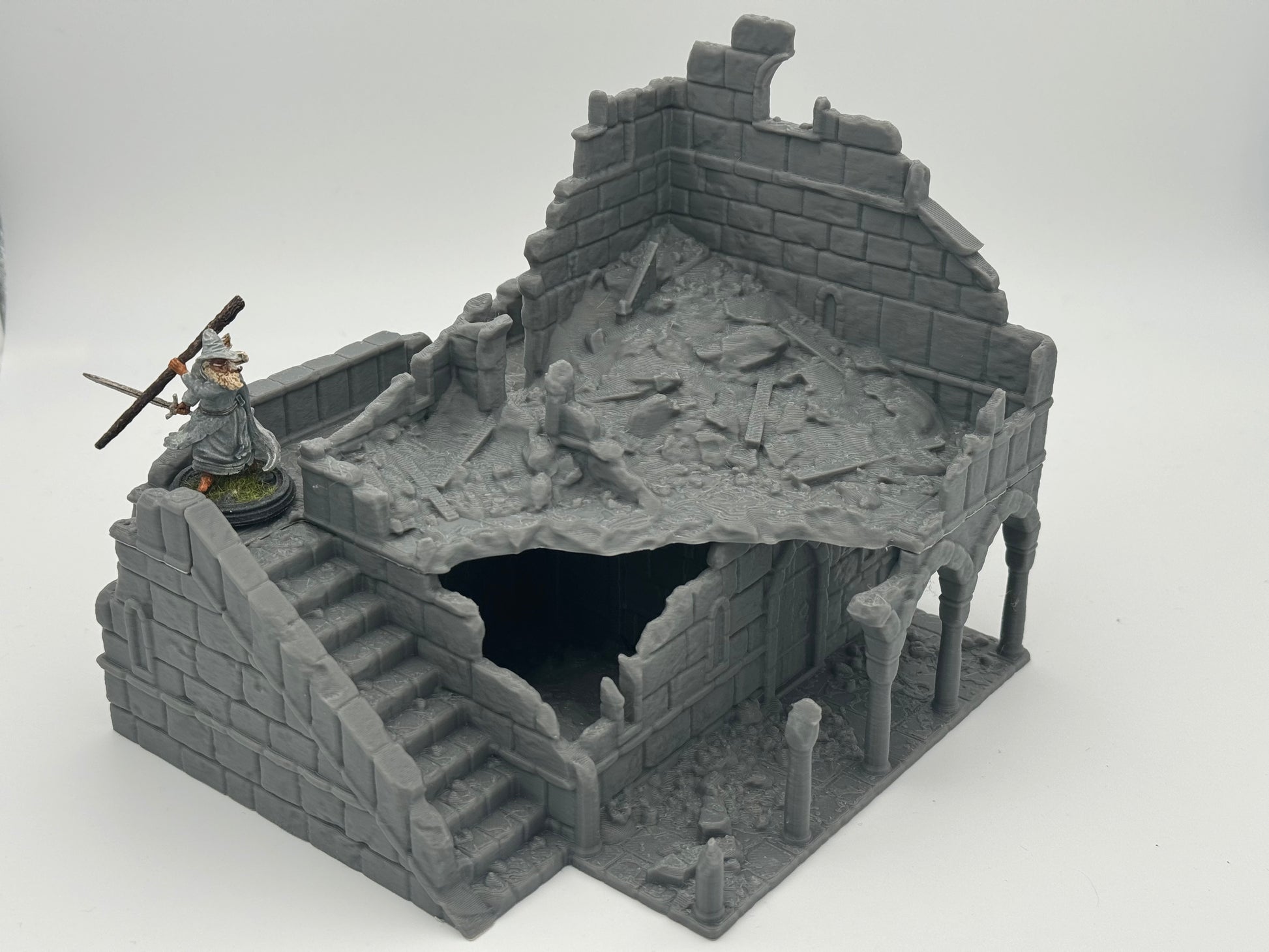 Produktfoto Tabletop 28mm The Printing Goes Ever On (TPGEO)  0: Haus B Ruinen Ivory City - Gebäude Königreich Gonthan -  Tabletop Terrain